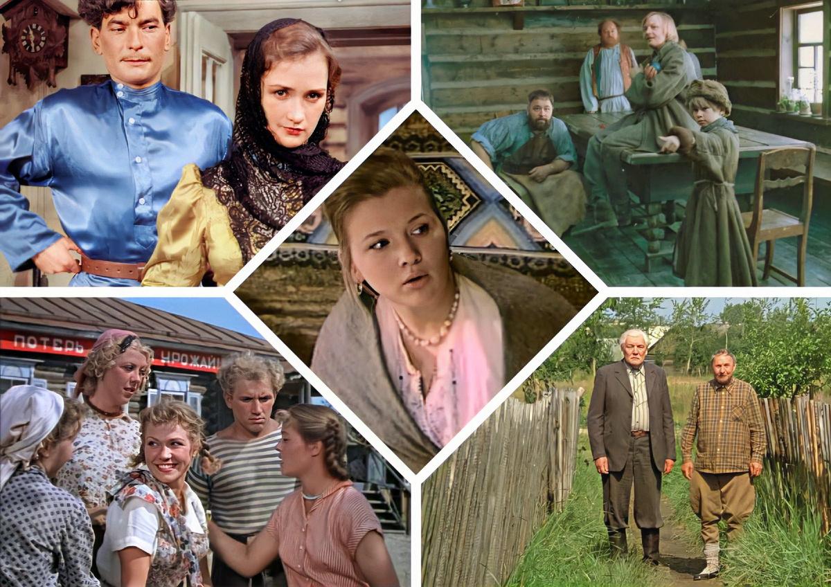 мой фотоколлаж - Узнаете ли вы фильмы про советскую деревню, в которых пахнет сеном и романтикой? Тест