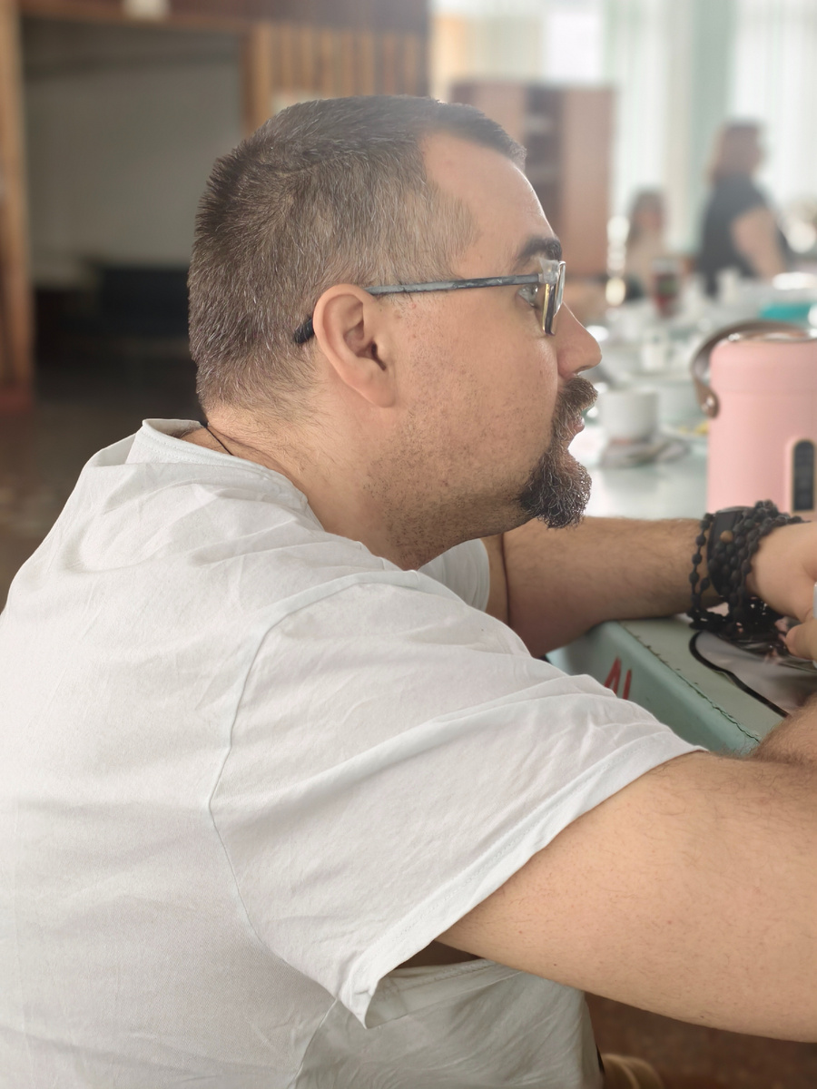 На завтраке