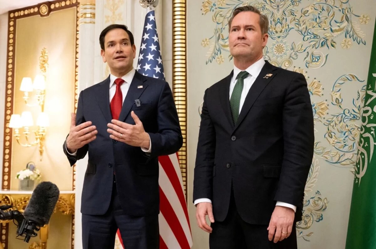    Государственный секретарь США Марко Рубио и советник по национальной безопасности Майк Уолц.