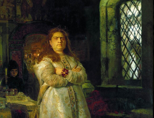 Илья Репин. "Царевна Софья Алексеевна в Новодевичьем монастыре" (фрагмент)