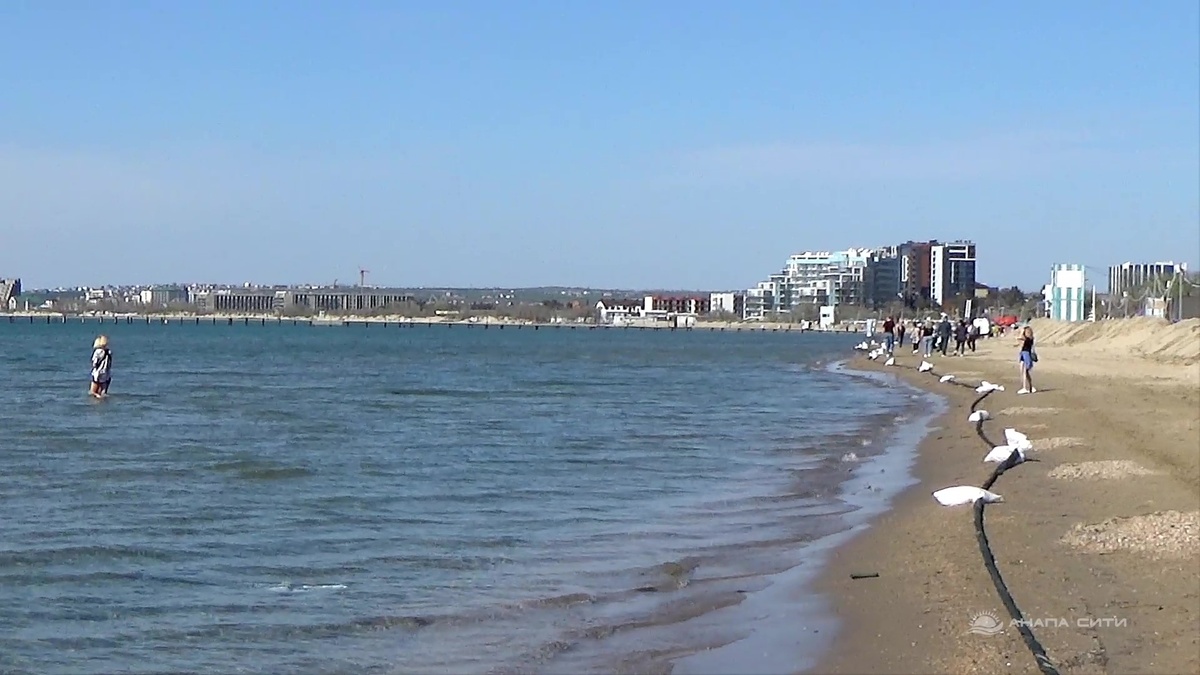 Центральный пляж в Анапе