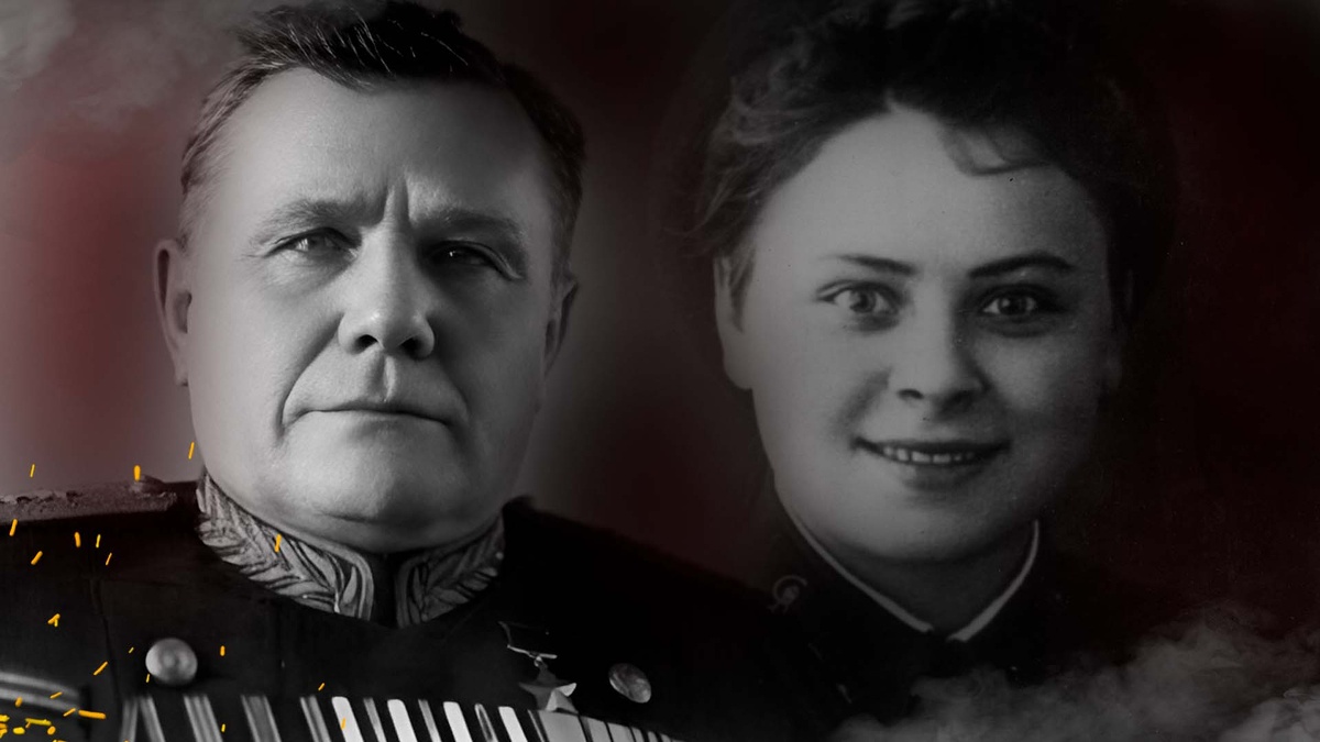 Андрей Еременко и Нина Гриб - будущая супруга военачальника