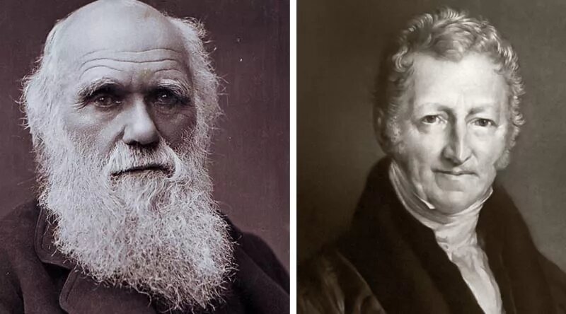 Чарльз Дарвин и Томас Мальтус