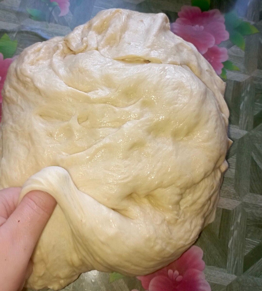 Такое тесто воздушное получилось 