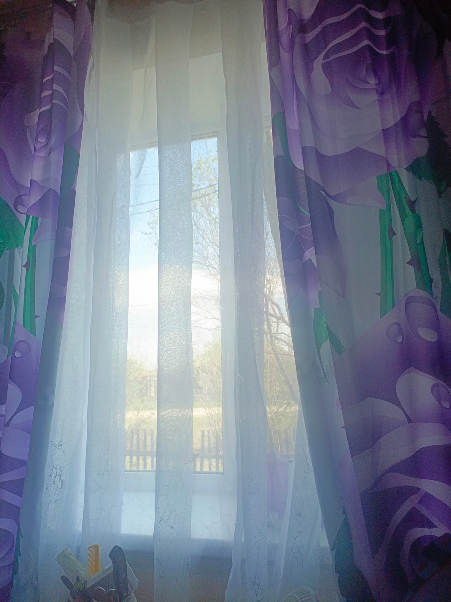 Чистые мои занавески на вымытом окне