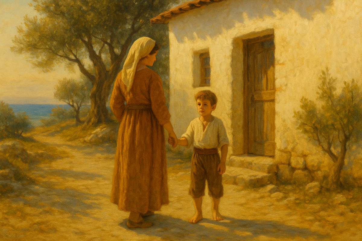 Христианский мальчик. Греческое имя. До того, как всё изменилось