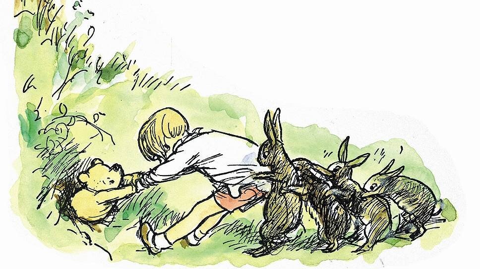 Иллюстрации Эренста Шепарда к сказке «Винни-пух»