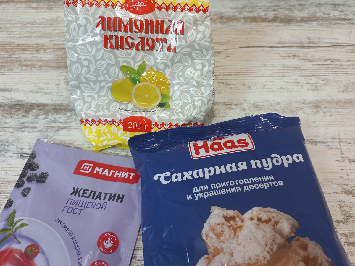 Ингредиенты для глазури