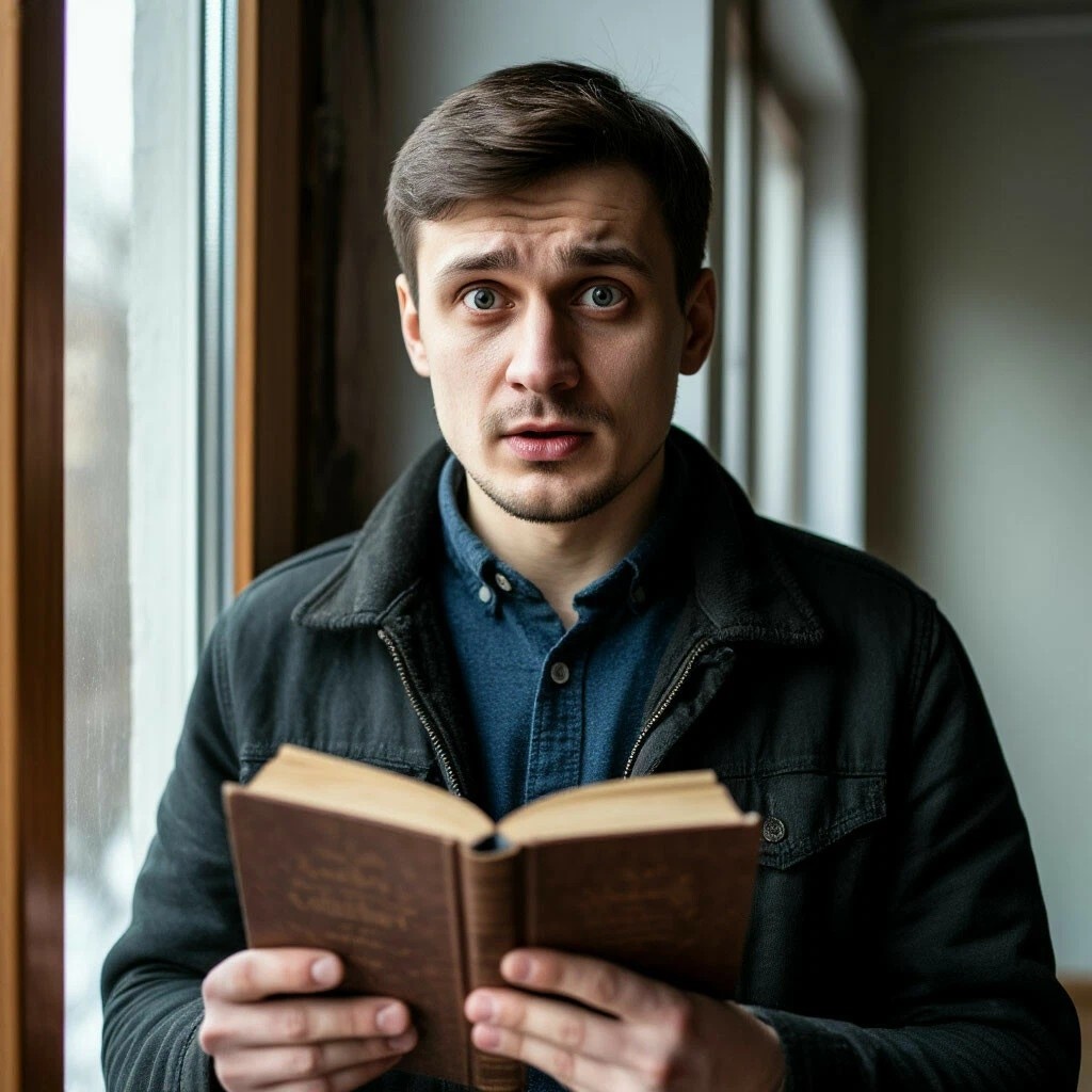 Рома с книгой