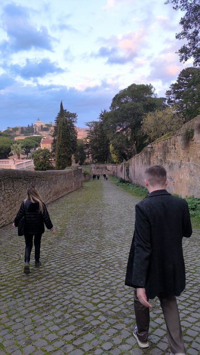 Спускаемся с красивым видом