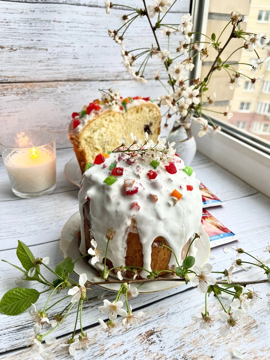 Рецепт приготовления кулича прислан в группу ВКонтакте Алёной Сафроновой