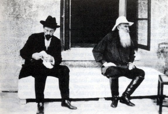 Чехов и Толстой / Pinterest