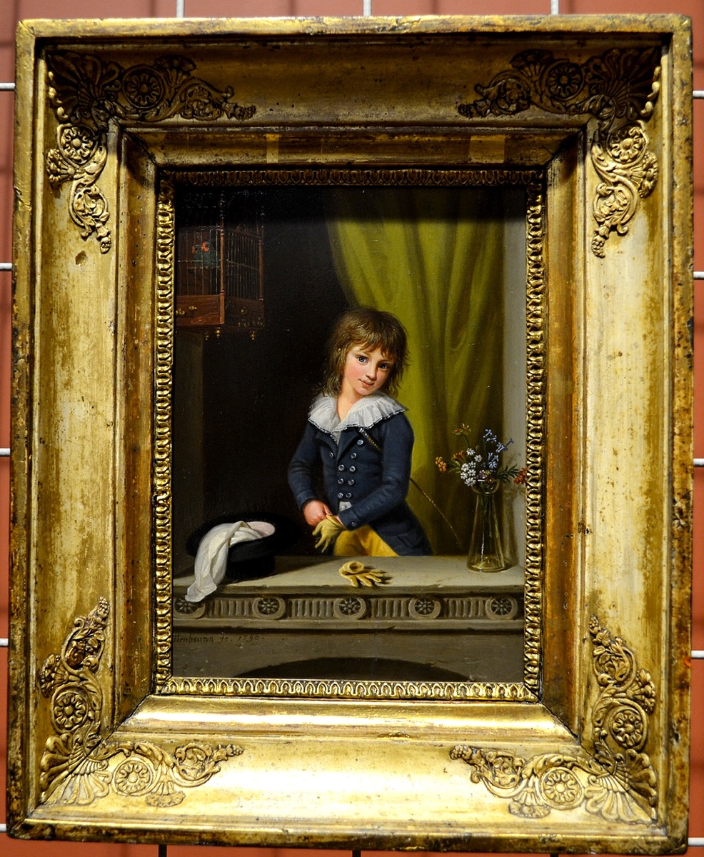 Гутиенбрунн Людвиг. Портрет Михаила Воронцова в детстве, 1790 г. Дерево, масло. Из собраний Музея Тропинина. Фото автора