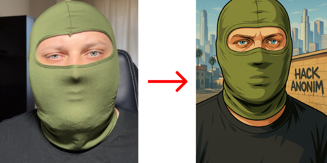 Как превратить своё фото в арт в стиле GTA с помощью ChatGPT