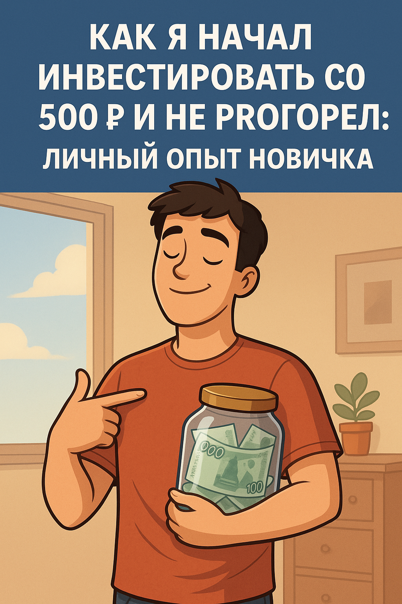 Думал, что в инвестировании надо иметь миллионы? Я начинал с 500 ₽ и уже через полгода получил 12 % годовых. Рассказываю, как это сделал.