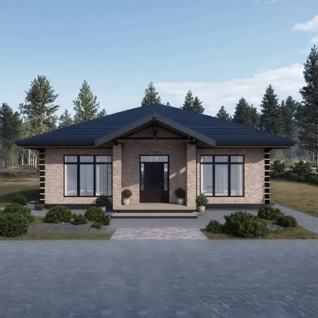 1. Классический одноэтажный дом Р108