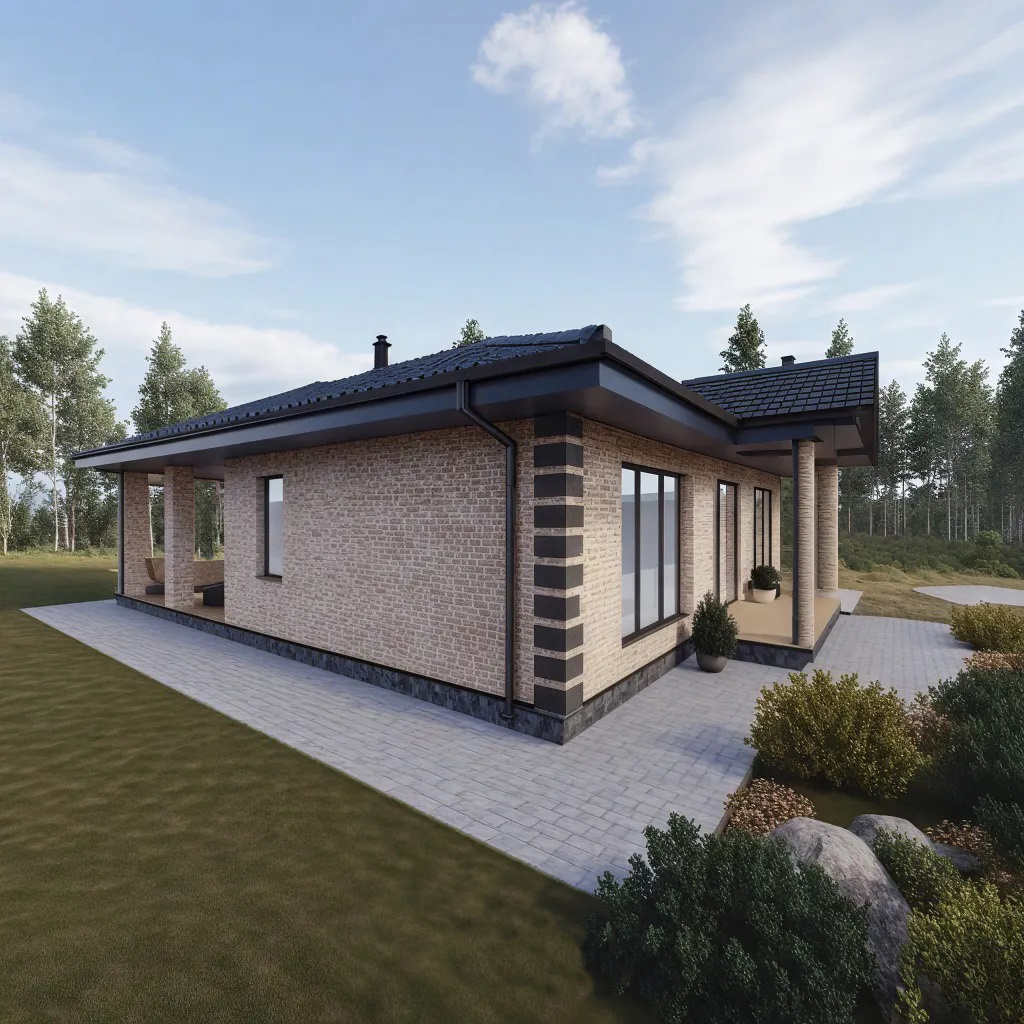 2. Классический одноэтажный дом Р108