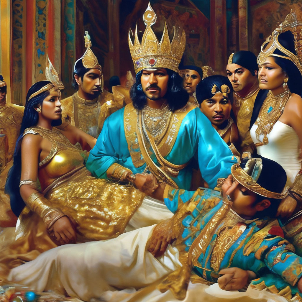 Фото с сайа: shedevrum.ai                Богатства Амбани в представлении ИИ