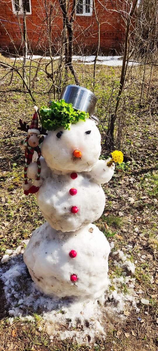 Остатки снега 😀🌷