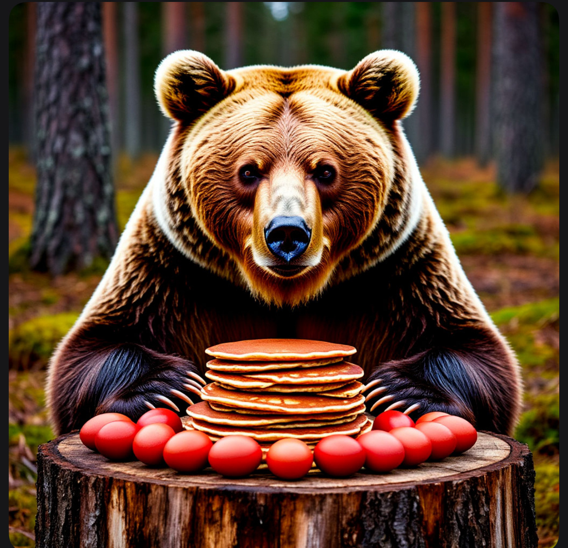 Первоначально крашеные кровью животных яйца были жертвоприношениям лесным богам, часто хозяину леса медведю, имя которого в старину даже запрещалось произносить вслух