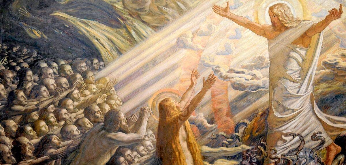 Христос освобождает души Евы и Адама, иллюстрация из интернета.