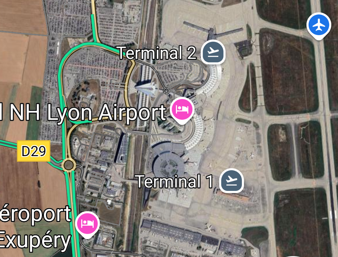 NH Lyon Airport на карте