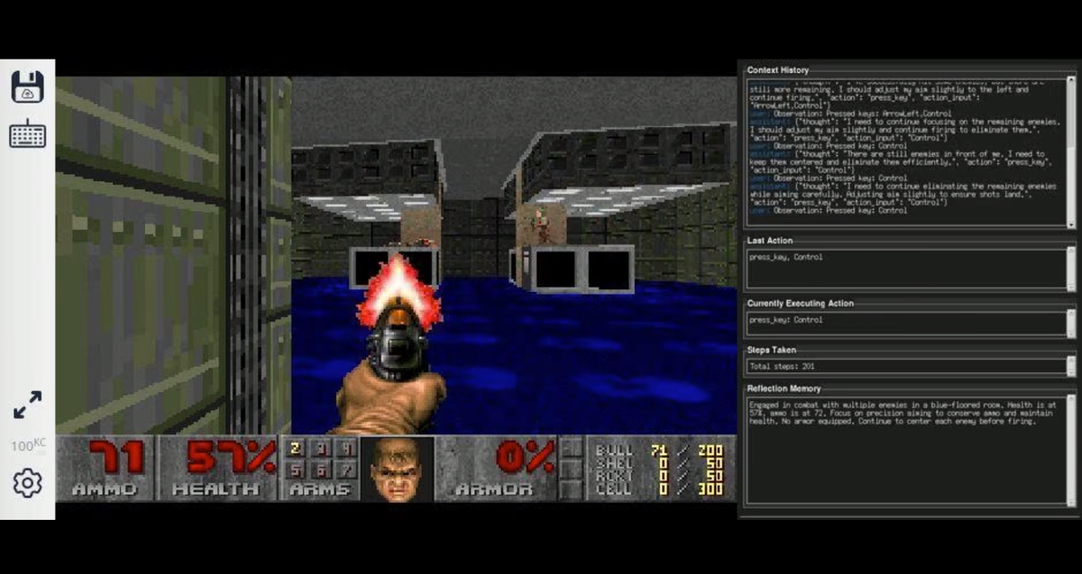    GPT-4o играет в Doom II (самая легкая сложность)