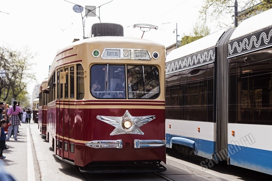 Парад ретротрамваев в Москве 2025. Фото Галины Савинич