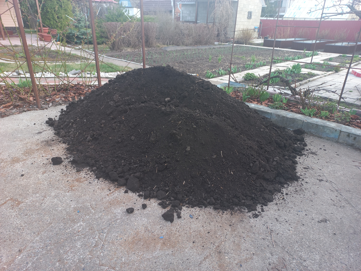 Чернозем. Вооон в те грядки.