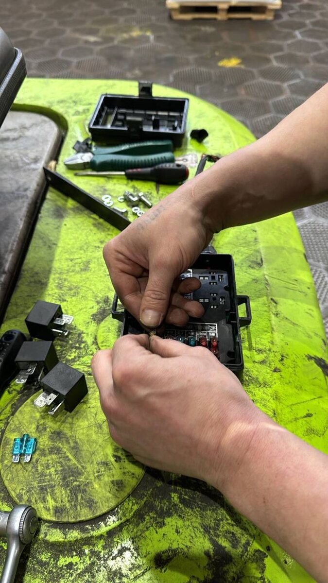 ремонт блока электроники погрузчика 