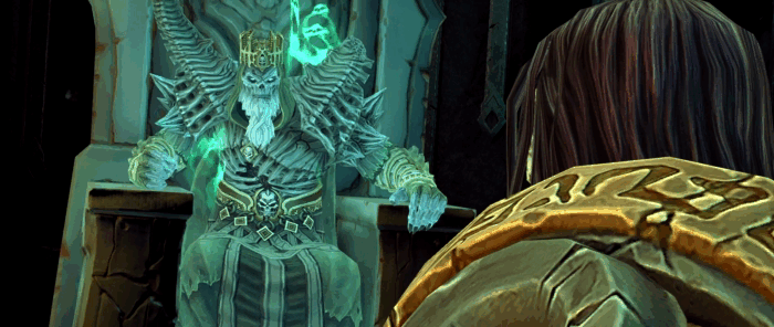 Gif картинка: "Костяной Владыка из игры Darksiders 2 Deathinitive Edition"