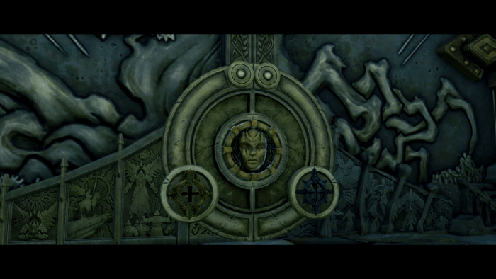 Gif картинка: "Разговор Смерти с Авессаломом из игры Darksiders 2 Deathinitive Edition" 