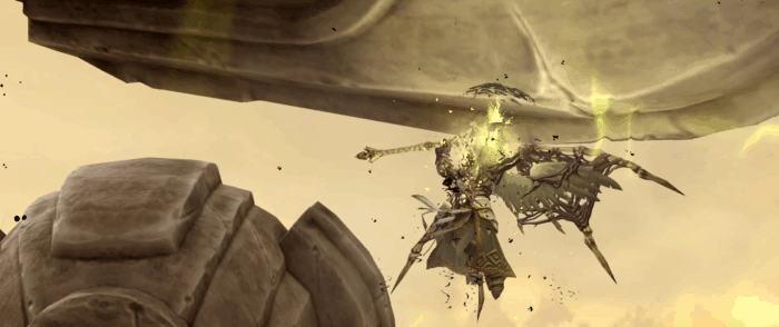 Gif картинка: "Финал битвы с Архонтом из игры Darksiders 2 Deathinitive Edition"