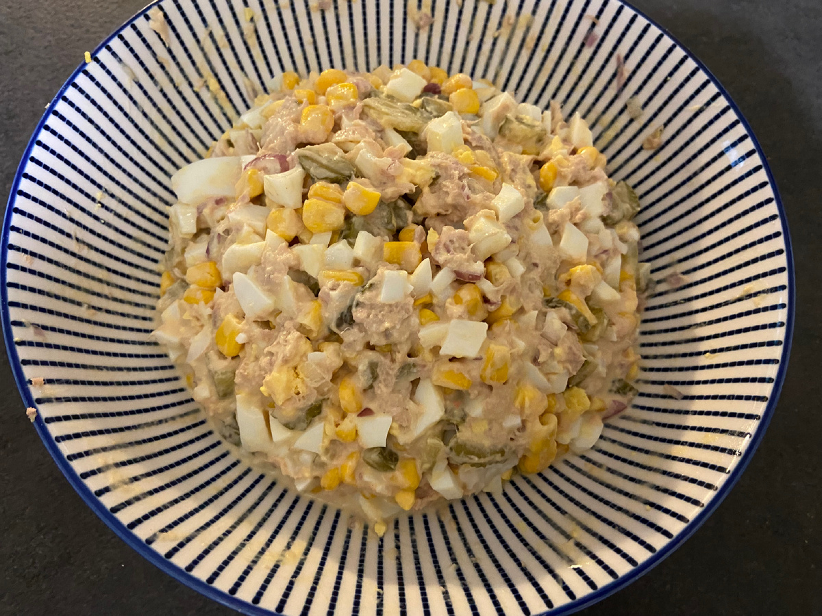 Салат в готовом виде (личное фото) 