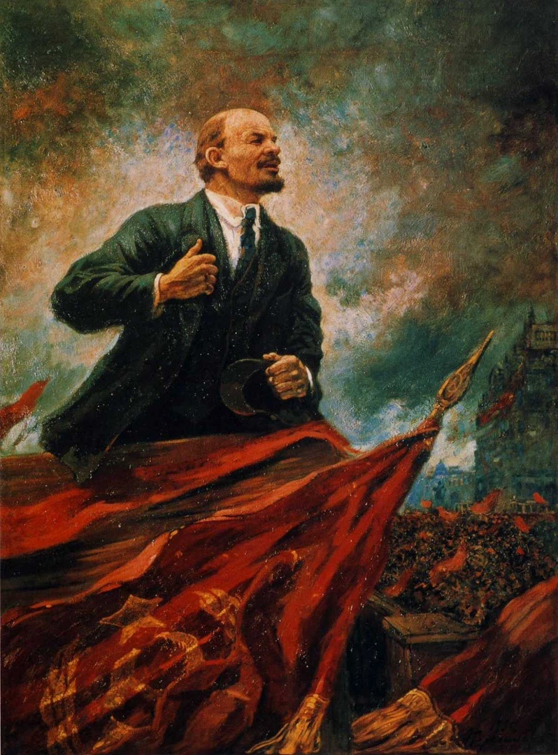 "Ленин на трибуне", Александр Герасимов, 1930г.