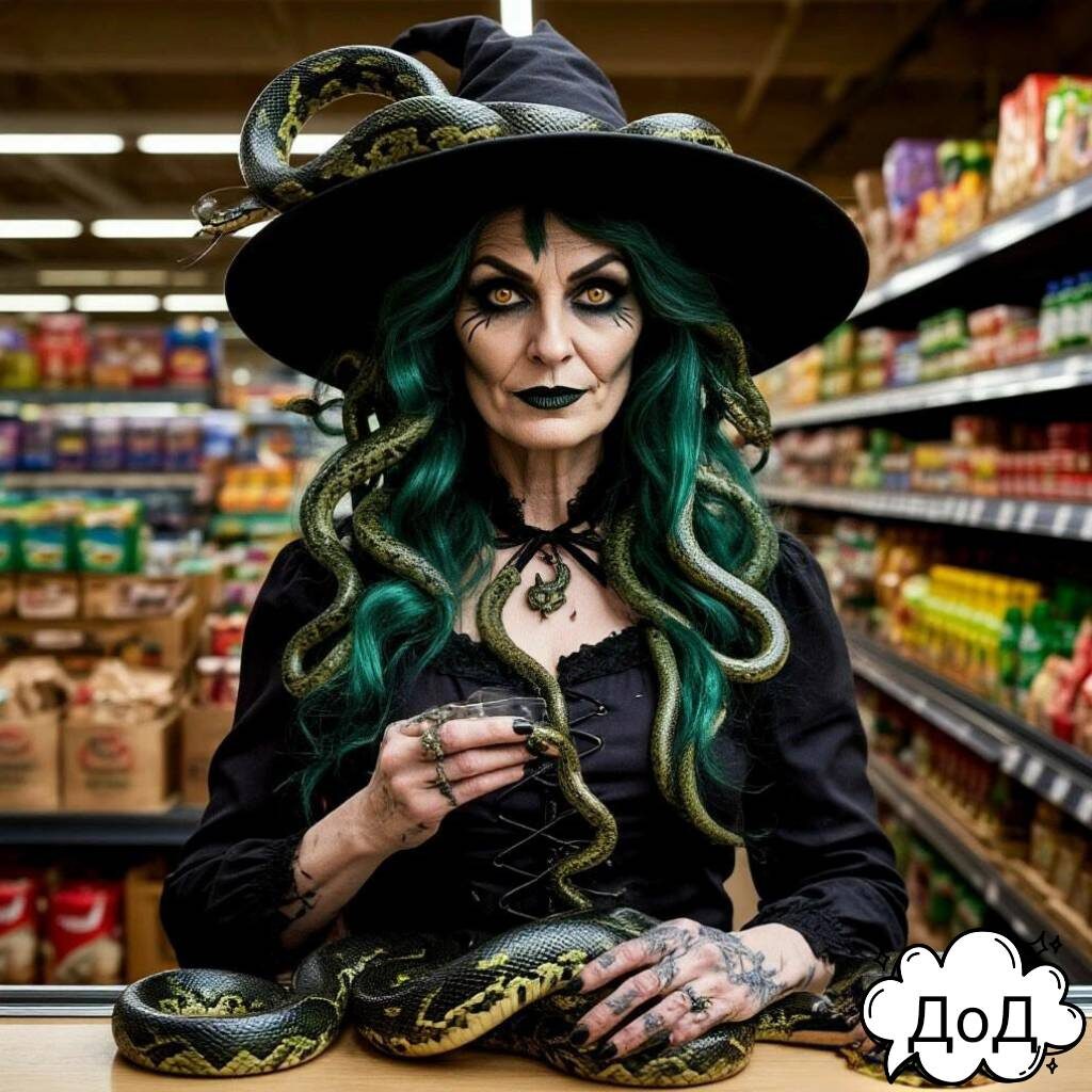 Медуза сдувает с кассового аппарата каменную крошку