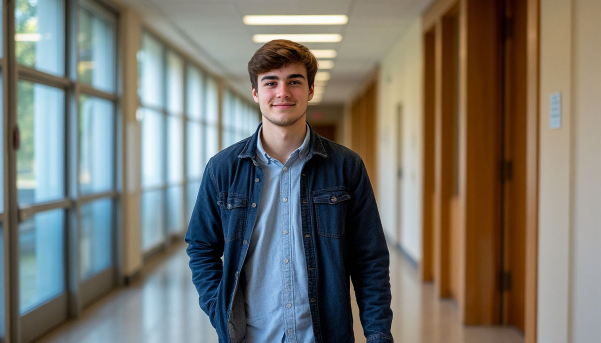 довольный студент