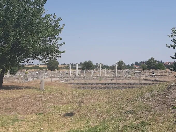 Общий вид археологических раскопок Пеллы