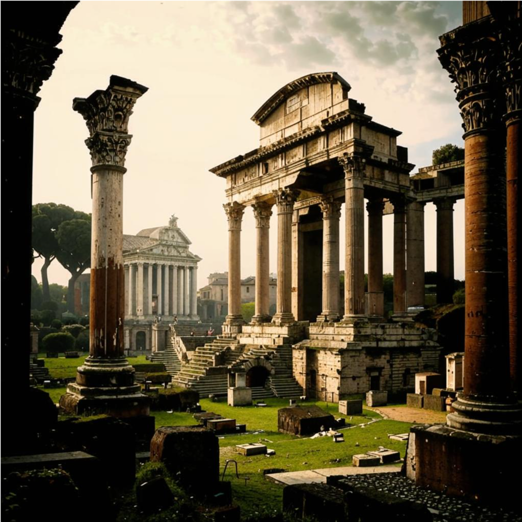  Развалины Великой Римской империи.  