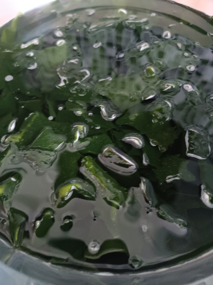 вот тут они у меня уже размачиваются