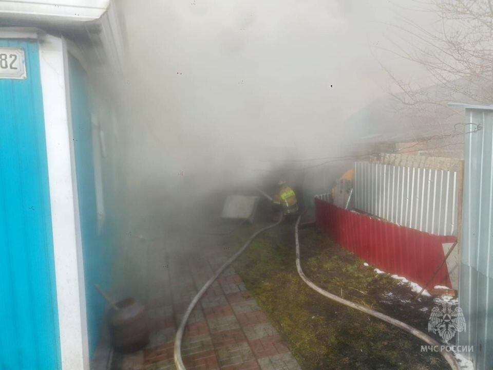    Пожар в Камне-на-Оби. Источник: МЧС Алтайского края