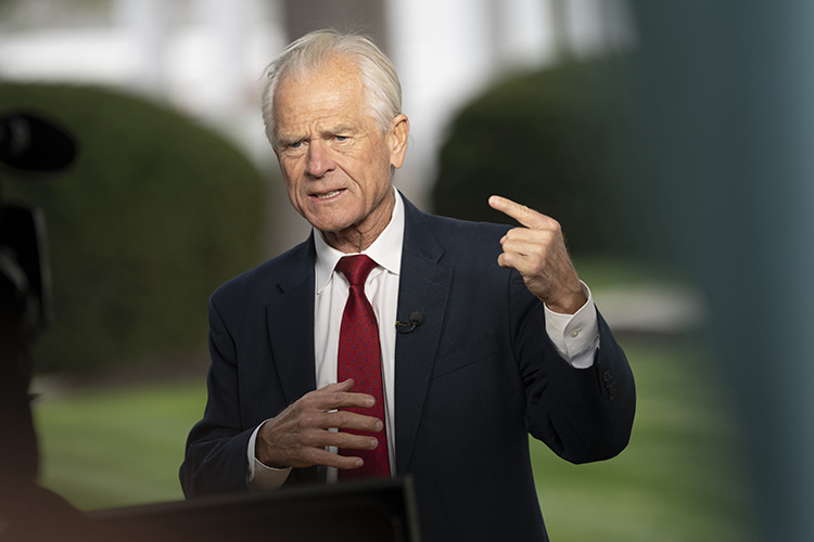    После возвращения на пост президента Трамп назначил Наварро старшим советником по торговле и промышленности, и это весьма важная должность именно для определения основных направлений экономической политики страны.   
Фото: © CNP/AdMedia / CNP/AdMedia / www.globallookpress.com