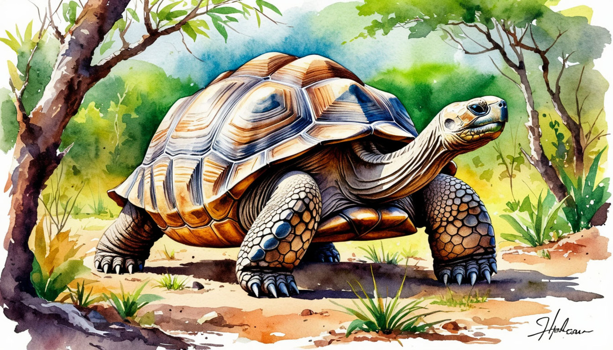 На  Галапагосских островах водится их эндемик - галапагосская черепаха