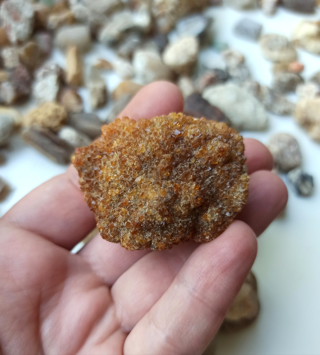 Гретый аметист из моей коллекции, который уже цитрин