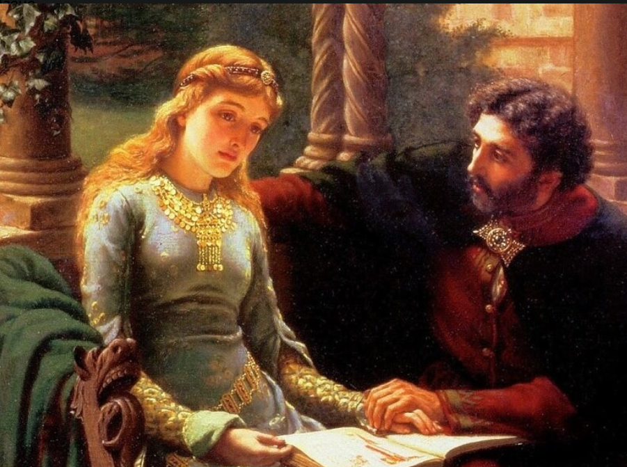 Эдмунд Блэр Лейтон "Абеляр и Элоиза", фрагмент