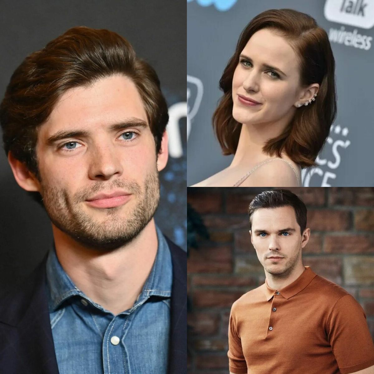 Дэвид Коренсуэт, Рэйчел Броснахан и Николас Холт 