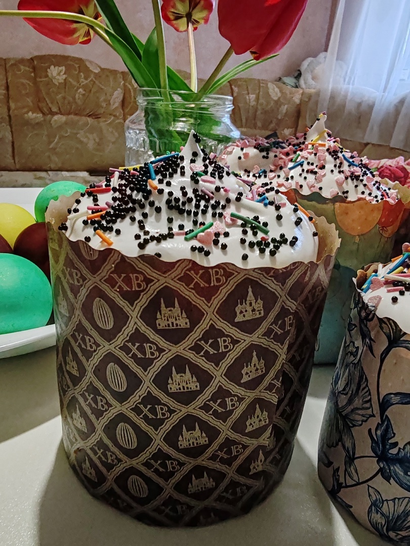 Вот такие куличи испекли к празднику!