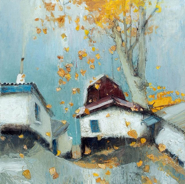 Игорь Шипилин. "Жёлтые листья падают тихо. Осень."