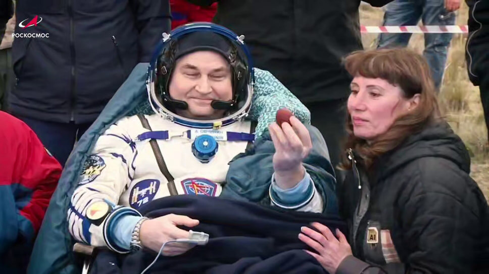 Алексей Овчинин после приземления.📷Фото: Роскосмос