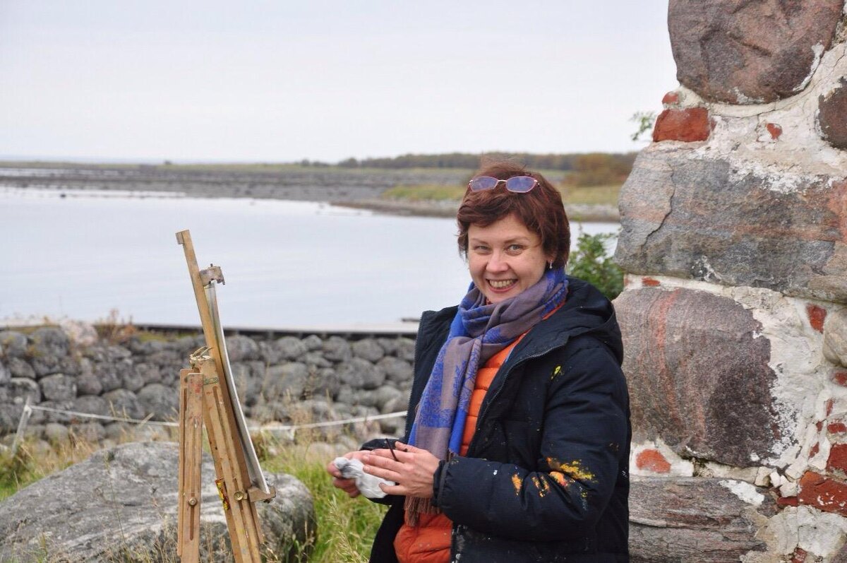 Наталья Тур на пленэре